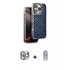 ieg™ iPhone 16 Pro Max Kılıf Siluet Form Serisi - Siyah Joko Magic 5D Cam + Pers Alüminyum Kamera Lens - GI