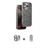 ieg™ iPhone 16 Pro Max Kılıf Siluet Form Serisi - Siyah Joko Magic 5D Cam + Pers Alüminyum Kamera Lens - GI