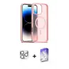 ieg™ iPhone 16 Pro Max Kılıf Siluet Minimal Prime - Siyah Bilvis 5in1 3D Magic Cam Ekran Koruyucu + Pers Alüminyum Kamera Lens - GS