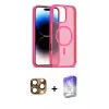ieg™ iPhone 16 Pro Max Kılıf Siluet Minimal Prime - Siyah Bilvis 5in1 3D Magic Cam Ekran Koruyucu + Pers Alüminyum Kamera Lens - CLTM