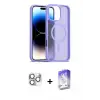 ieg™ iPhone 16 Pro Max Kılıf Siluet Minimal Prime - Siyah Bilvis 5in1 3D Magic Cam Ekran Koruyucu + Pers Alüminyum Kamera Lens - GS