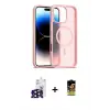 ieg™ iPhone 16 Pro Max Kılıf Siluet Minimal Prime - Siyah Buffer Cam Ekran Koruyucu + Bilvis Titan Kamera Lens - SH