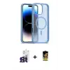ieg™ iPhone 16 Pro Max Kılıf Siluet Minimal Prime - Siyah Buffer Cam Ekran Koruyucu + Bilvis Titan Kamera Lens - SH