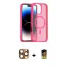 ieg™ iPhone 16 Pro Max Kılıf Siluet Minimal Prime - Siyah Buffer Cam Ekran Koruyucu + Pers Alüminyum Kamera Lens - CLTM