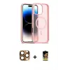 ieg™ iPhone 16 Pro Max Kılıf Siluet Minimal Prime - Siyah Buffer Cam Ekran Koruyucu + Pers Alüminyum Kamera Lens - CLTM