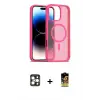 ieg™ iPhone 16 Pro Max Kılıf Siluet Minimal Prime - Siyah Buffer Cam Ekran Koruyucu + PVD Metal Kamera Lens - GD