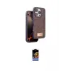 ieg™ iPhone 16 Pro Max Kılıf Vadi Klasik Serisi - Siyah Buffer Hayalet Cam Ekran Koruyucu