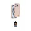 ieg™ iPhone 16 Pro Max Kılıf Vadi Klasik Serisi - Siyah Buffer Hayalet Cam Ekran Koruyucu