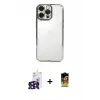 ieg™ iPhone 16 Pro Max Kılıf Vadi Minimal - Siyah Buffer Cam Ekran Koruyucu + Bilvis Titan Kamera Lens - SH