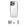 ieg™ iPhone 16 Pro Max Kılıf Vadi Minimal - Siyah Joko Magic 5D Cam + Pers Alüminyum Kamera Lens - GI