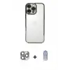 ieg™ iPhone 16 Pro Max Kılıf Vadi Minimal - Siyah Joko Magic 5D Cam + Pers Alüminyum Kamera Lens - GI