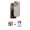 ieg™ iPhone 16 Pro Max Kılıf Vadi Özel Seri - Siyah Bilvis 5in1 3D Magic Cam Ekran Koruyucu + Pers Alüminyum Kamera Lens - CLTM