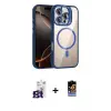 ieg™ iPhone 16 Pro Max Kılıf Yadigar Asil Koleksiyonu - Siyah Buffer Hayalet Cam Ekran Koruyucu + Bilvis Titan Kamera Lens - TMGI