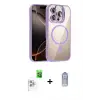 ieg™ iPhone 16 Pro Max Kılıf Yadigar Asil Koleksiyonu - Siyah Joko Magic 5D Cam + Raze Metal Kamera Lens - BZ