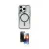 ieg™ iPhone 16 Pro Max Kılıf Yadigar Klasik Özel Seri - Siyah 3D Antistatik Mat Seramik Nano Ekran Koruyucu