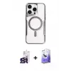 ieg™ iPhone 16 Pro Max Kılıf Yadigar Klasik Özel Seri - Siyah Bilvis 5in1 5D Magic Hayalet Cam Ekran Koruyucu + Bilvis Titan Kamera Lens - SH