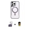 ieg™ iPhone 16 Pro Max Kılıf Yadigar Klasik Özel Seri - Siyah Buffer Cam Ekran Koruyucu + Bilvis Titan Kamera Lens - GS