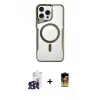 ieg™ iPhone 16 Pro Max Kılıf Yadigar Klasik Özel Seri - Siyah Buffer Cam Ekran Koruyucu + Bilvis Titan Kamera Lens - SH