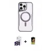 ieg™ iPhone 16 Pro Max Kılıf Yadigar Klasik Özel Seri - Siyah Buffer Cam Ekran Koruyucu + Bilvis Titan Kamera Lens - SH