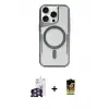ieg™ iPhone 16 Pro Max Kılıf Yadigar Klasik Özel Seri - Siyah Buffer Cam Ekran Koruyucu + Bilvis Titan Kamera Lens - GS