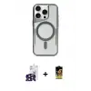 ieg™ iPhone 16 Pro Max Kılıf Yadigar Klasik Özel Seri - Siyah Buffer Cam Ekran Koruyucu + Bilvis Titan Kamera Lens - SH