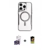 ieg™ iPhone 16 Pro Max Kılıf Yadigar Klasik Özel Seri - Siyah Buffer Cam Ekran Koruyucu + Bilvis Titan Kamera Lens - SH