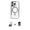 ieg™ iPhone 16 Pro Max Kılıf Yadigar Klasik Özel Seri - Siyah Buffer Hayalet Cam Ekran Koruyucu + Bilvis Titan Kamera Lens - TMGI