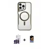 ieg™ iPhone 16 Pro Max Kılıf Yadigar Klasik Özel Seri - Siyah Buffer Hayalet Cam Ekran Koruyucu + Bilvis Titan Kamera Lens - SH