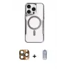 ieg™ iPhone 16 Pro Max Kılıf Yadigar Klasik Özel Seri - Siyah Joko Magic 5D Cam + Pers Alüminyum Kamera Lens - CLTM