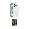 ieg™ iPhone 16 Pro Max Kılıf Yankı Form Serisi - Şeffaf 360 Full Body Arka Koruyucu