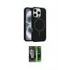 ieg™ iPhone 16 Pro Max Kılıf Yankı Form Serisi - Şeffaf 360 Full Body Arka Koruyucu
