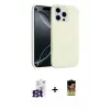 ieg™ iPhone 16 Pro Max Kılıf Yankı Form Serisi - Siyah Buffer Cam Ekran Koruyucu + Bilvis Titan Kamera Lens - TMGI