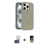 ieg™ iPhone 16 Pro Max Kılıf Yankı Form Serisi - Siyah Buffer Cam Ekran Koruyucu + Bilvis Titan Kamera Lens - TMGI