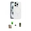 ieg™ iPhone 16 Pro Max Kılıf Yankı Form Serisi - Siyah Joko Magic 5D Hayalet Cam + Raze Metal Kamera Lens - CLTM