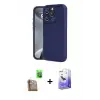 ieg™ iPhone 16 Pro Max Kılıf Yankı Yansıma Özel Seri - Siyah Bilvis 5in1 5D Magic Hayalet Cam Ekran Koruyucu + Raze Metal Kamera Lens - CLTM