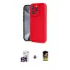ieg™ iPhone 16 Pro Max Kılıf Yankı Yansıma Özel Seri - Siyah Buffer Cam Ekran Koruyucu + Bilvis Titan Kamera Lens - TMGI