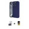 ieg™ iPhone 16 Pro Max Kılıf Yankı Yansıma Özel Seri - Siyah Buffer Cam Ekran Koruyucu + Bilvis Titan Kamera Lens - TMGI