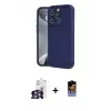 ieg™ iPhone 16 Pro Max Kılıf Yankı Yansıma Özel Seri - Siyah Buffer Hayalet Cam Ekran Koruyucu + Bilvis Titan Kamera Lens - GS