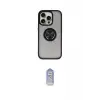 ieg™ iPhone 16 Pro Max Kılıf Yörünge Çizgi - Siyah Joko Magic 5D Cam