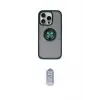 ieg™ iPhone 16 Pro Max Kılıf Yörünge Çizgi - Siyah Joko Magic 5D Cam