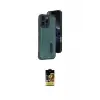 ieg™ iPhone 16 Pro Max Kılıf Yörünge Işık Serisi - Siyah Buffer Cam Ekran Koruyucu