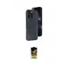 ieg™ iPhone 16 Pro Max Kılıf Yörünge Işık Serisi - Siyah Buffer Cam Ekran Koruyucu