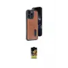 ieg™ iPhone 16 Pro Max Kılıf Yörünge Işık Serisi - Siyah Buffer Cam Ekran Koruyucu