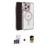 ieg™ iPhone 16 Pro Max Kılıf Zirve Doku Prime - Siyah Buffer Cam Ekran Koruyucu + Bilvis Titan Kamera Lens - GS