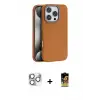 ieg™ iPhone 16 Pro Max Kılıf Zirve Modern Prime - Siyah Buffer Cam Ekran Koruyucu + Pers Alüminyum Kamera Lens - GS