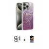 ieg™ iPhone 16 Pro Max Kılıf Zirve Modern Prime - Siyah Buffer Hayalet Cam Ekran Koruyucu + Pers Alüminyum Kamera Lens - GS