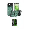 ieg™ iPhone 16E Kılıf Kıvılcım Modern Serisi - Şeffaf 360 Full Body Arka Koruyucu