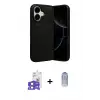 ieg™ iPhone 17 Kılıf Eksen Form Prime - Siyah Joko Magic 5D Cam + Bilvis Titan Kamera Lens - AKMI