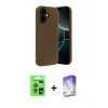 ieg™ iPhone 17 Kılıf Kozmos Yansıma Özel Seri - Siyah Bilvis 5in1 3D Magic Cam Ekran Koruyucu + Raze Metal Kamera Lens - AKMR