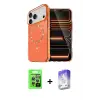 ieg™ iPhone 17 Pro Kılıf Kıvılcım Form Prime - Siyah Bilvis 5in1 3D Magic Cam Ekran Koruyucu + Raze Metal Kamera Lens - GS